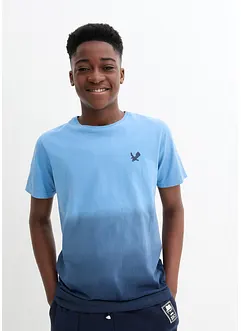 Jongens T-shirt met kleurverloop van puur biologisch katoen, bonprix