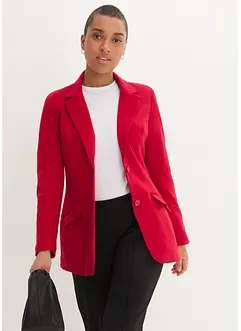 Lange blazer van katoen-jersey, bonprix