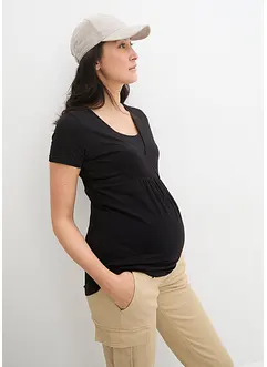 2-in-1 zwangerschapsshirt / voedingsshirt (set van 2), bonprix