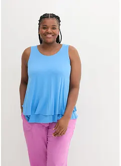 Dubbellaagse top van viscose, bonprix