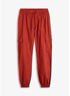 Cargo broek met linnen, bonprix