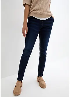 Stretch boyfriend jeans mid waist, met comfortabele band, bonprix