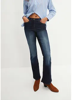 Bootcut stretch jeans, mid waist, bonprix
