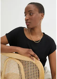 Shirt met zijde, bonprix