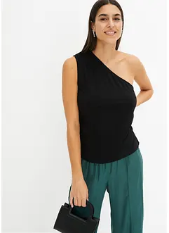 One shoulder top van soepele viscose, bonprix