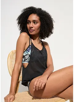 Oversized tankini met bralette top (3-dlg. set), bonprix
