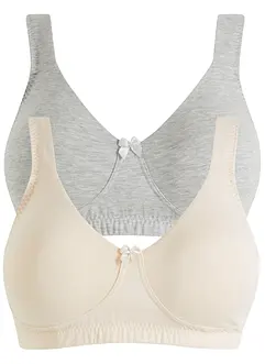 Minimizer T-shirt bh zonder beugels met biologisch katoen (set van 2), bonprix
