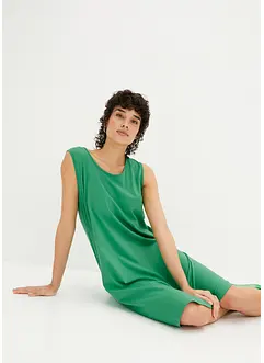 Korte jersey jurk in A-lijn, mouwloos, bonprix