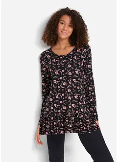 Lange shirt tuniek in een viscosemix, bonprix