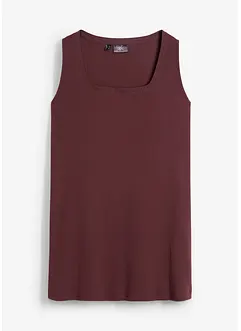 Longtop van katoen met carréhals, bonprix