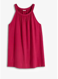 Jersey top met plooitjes, bonprix