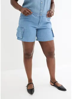 Cargo jeans short, mid waist, John Baner JEANSWEAR