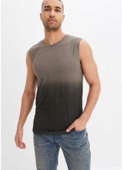 Muscle shirt met kleurverloop van biologisch katoen, slim fit, RAINBOW