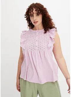 Shirt met broderie anglaise, BODYFLIRT