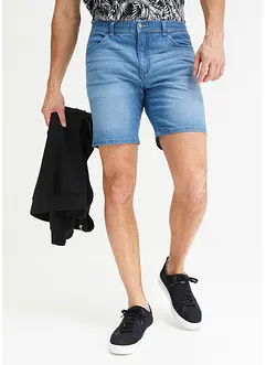 Lange jeans short met comfortband, loose fit, John Baner JEANSWEAR