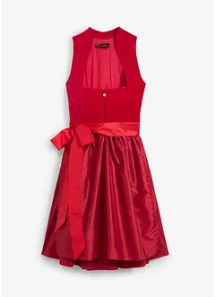 Midi dirndl met fluweel en schort (2-dlg. set), bonprix