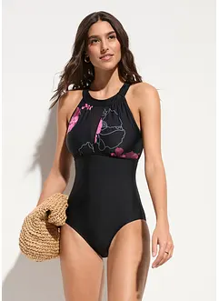 Badpak met transparant inzetstuk, bonprix