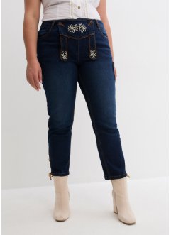 Tiroler 7/8 jeans met borduursel, bpc bonprix collection