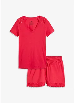 Shortama met kant (2-dlg. set), bonprix