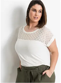 Shirt met kant, bonprix