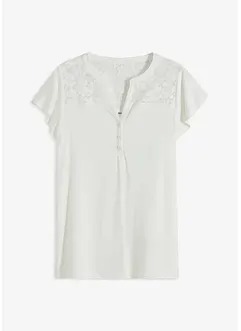 Henley shirt van een viscosemix, bonprix