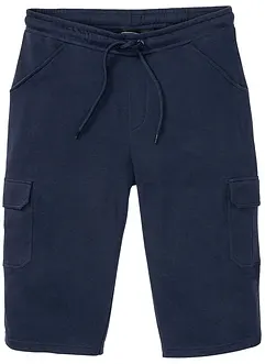 Lange sweat cargo bermuda, regular fit, bonprix