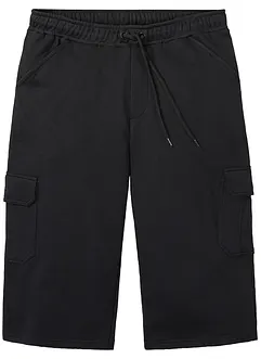 Lange sweat cargo bermuda, regular fit, bonprix