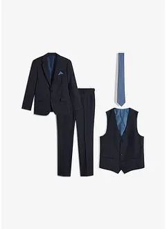 Pak met gilet en stropdas, slim fit (4-dlg. set), bonprix