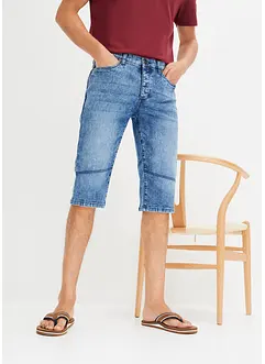 Lange stretch jeans bermuda, regular fit, bonprix