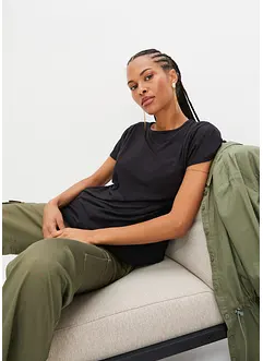 T-shirt met plooitjes, bonprix