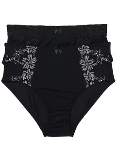 Corrigerende slip met borduursel (set van 2), bonprix