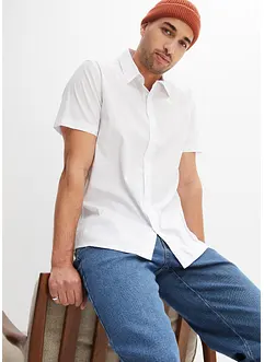 Stretch overhemd met korte mouwen, slim fit, bonprix