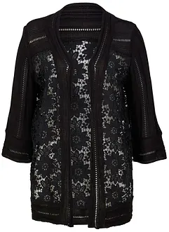 Vest met kant, bonprix