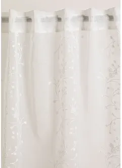 Transparant gordijn met borduursel (1 stuk), bonprix