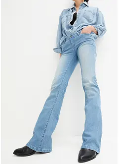 Bootcut jeans mid waist, stretch, bonprix