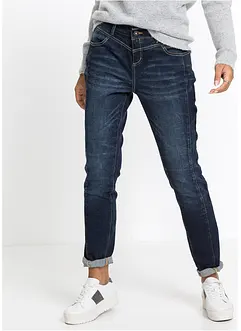 Boyfriend stretch jeans mid waist, bonprix