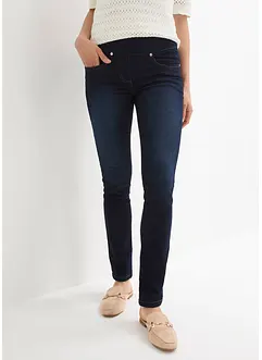 Straight jeans mid waist, super stretch met comfortband, bonprix