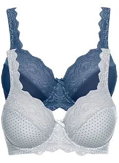 Beugel bh met sierlijk kant (set van 2), bonprix