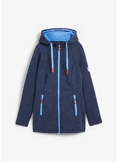 Fleece vest met capuchon, bonprix