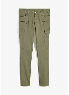 Cargo broek van elastisch katoenmix, bonprix