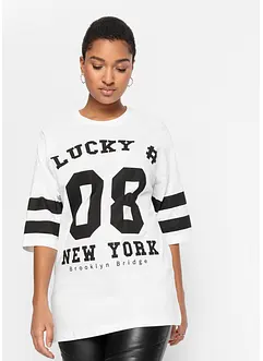 Shirt met print van biologisch katoen, bonprix