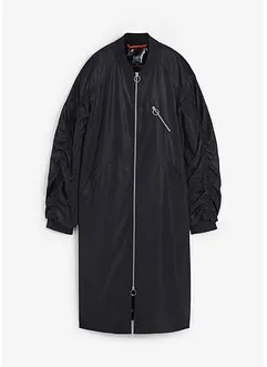 Lange bomber met gebreide kraag, bonprix