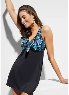 Lange tankinitop met brede schouderbandjes, bonprix