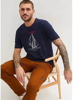 T-shirt (set van 2) van puur biologisch katoen, bonprix