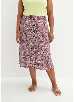 Viscose midi rok met zakken, bonprix