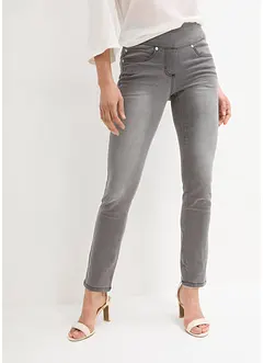 Straight jeans mid waist, super stretch met comfortband, bonprix
