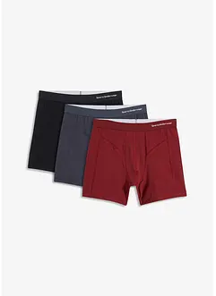 Lange boxer met biologisch katoen (set van 3), bonprix