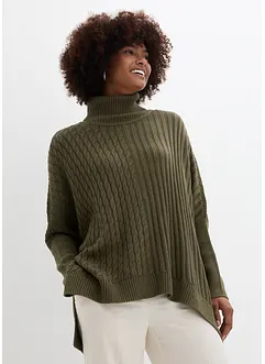 Oversized poncho trui, bonprix
