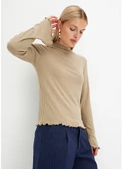 Geribde longsleeve, bonprix