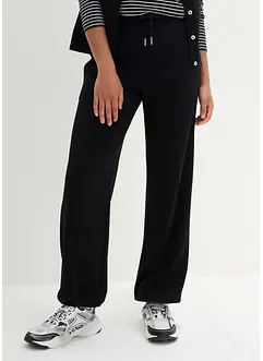 Punto di roma broek met scherpe vouwen en comfortband, bonprix
